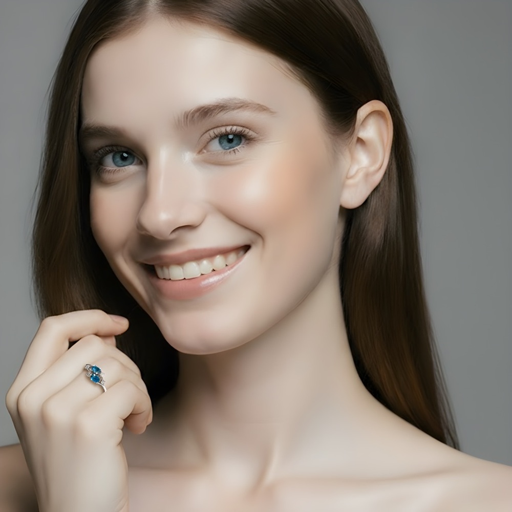 Fashion Aquamarine Ring
